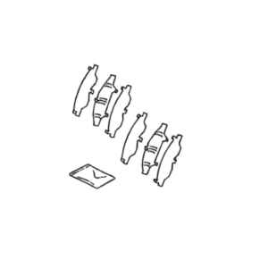 Lexus GS Phase 1 Front Brake Pad Anti Squeal Shim Kit