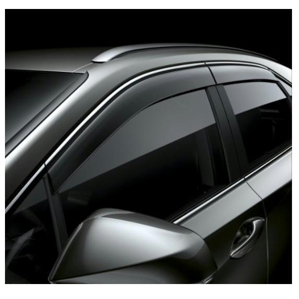 Lexus NX Phase 2 Black Window Deflectors — 0816278820 NXP2