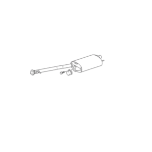 Lexus LS Phase 4 N/S Exhaust Back Box