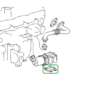 Lexus IS Phase 2 EGR to Exhaust Manifold Gasket