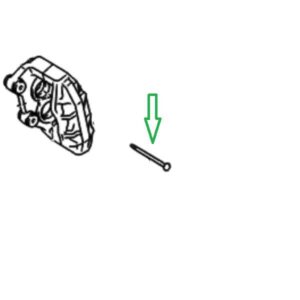 Lexus LS Phase 2 Front Brake Pad Anti-Rattle Pin