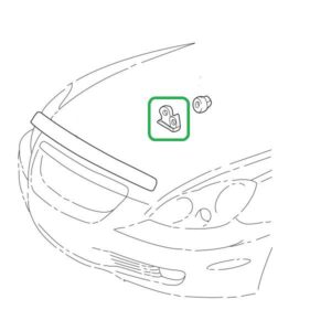 Lexus SC430 Front Grille Moulding Clip