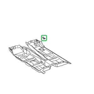Lexus LS Phase 3 Floor Carpet Fixing Hook