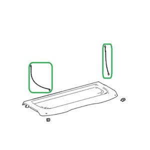 Lexus NX Phase 1 Double-Loop Parcel Shelf Tie
