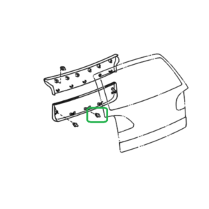Lexus RX Phase 1 Lower Boot Trim Retaining Clip B