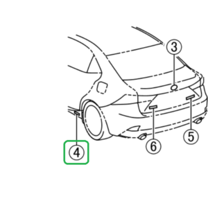 Lexus IS Phase 3 N/S Rear Sill Badge