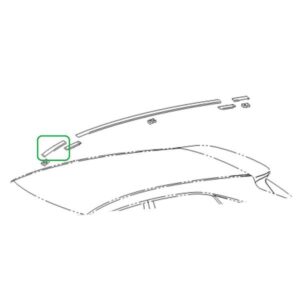 Lexus RX Phase 3 N/S Front Roof Moulding Finish