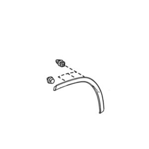 Lexus RX Phase 4 O/S Rear Quarter Panel Arch Moulding