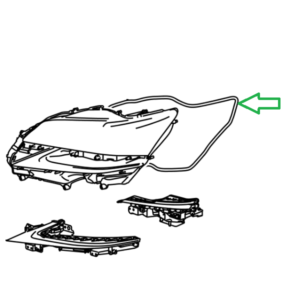 Lexus GS Phase 4 Headlamp Lens Gasket