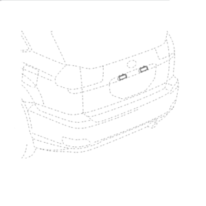 Lexus RX Phase 2 Number Plate Lamps
