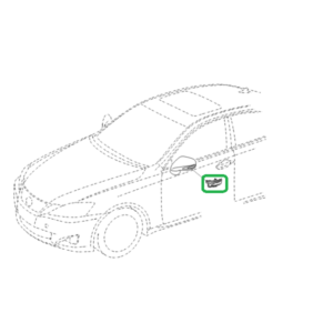 Lexus IS Phase 2 O/S Wing Mirror Indicator Assembly