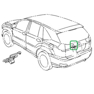 Lexus RX Phase 2 Rear View Camera Assembly