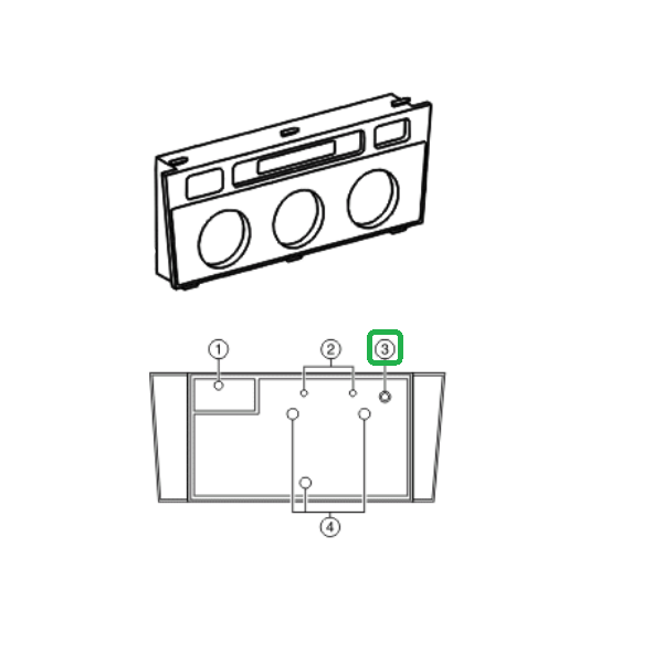 Lexus IS Phase 1 Air Conditioning Control Bulb 3