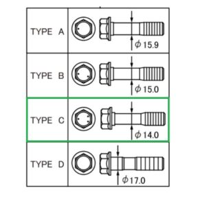 Lexus CT Phase 1 Type C Front Shock Absorber Bolt