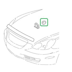 Lexus SC430 Front Grille Moulding Nut