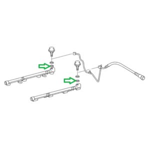 Lexus LS Phase 3 Fuel Delivery Pipe Side Pulsation Damper Gasket