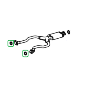 Lexus LS Phase 1 Exhaust Gasket Cat to Y
