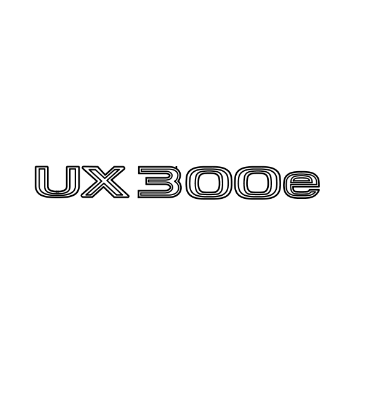 Lexus UX300e Boot Badge