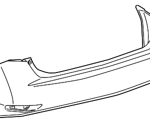 Lexus GS F Sport Phase 4 Rear Bumper Cover