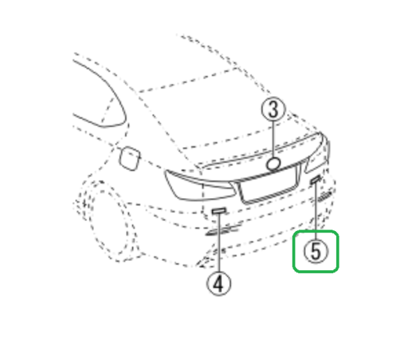 Lexus IS Boot Badge