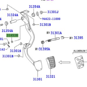Lexus IS Phase 2 Bush (For clutch master cylinder push rod clevis)