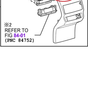 Lexus NX Phase 1 Rear Air Vent Clip