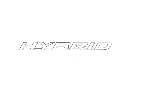 Lexus ES Phase 1 Offside Hybrid Badge