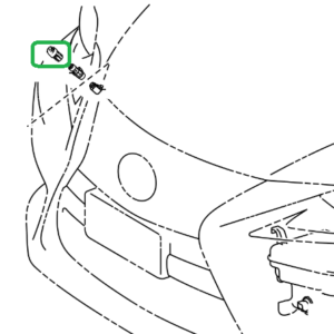 Lexus CT Advance Phase 1 O/S Headlamp Washer Jet Cover