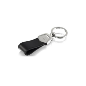 Lexus Silver Plated and Leather Keyring