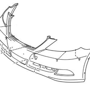 Lexus LS Phase 4 Front Bumper