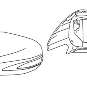 Lexus IS Phase 2 N/S Mirror Cover