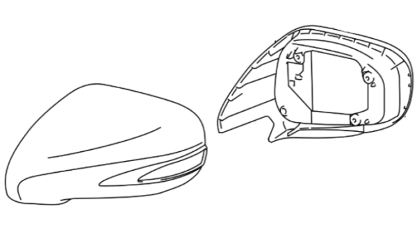 Lexus IS Phase 2 N/S Mirror Cover
