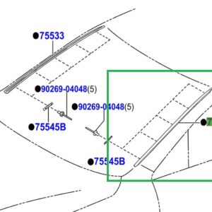 Lexus NX Phase 1 N/S Windscreen Moulding