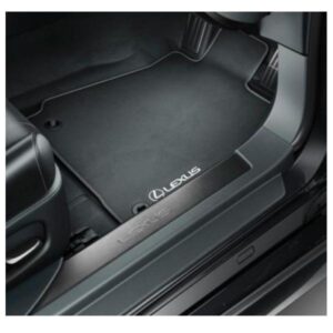 Lexus LC Carpet Textile Mats 860g Black with Black Edges