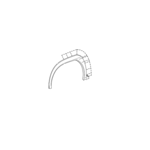 Lexus UX Phase 1 N/S Front Wheel Arch Moulding
