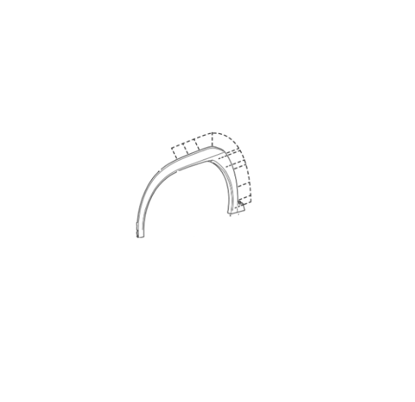Lexus UX Phase 1 N/S Front Wheel Arch Moulding