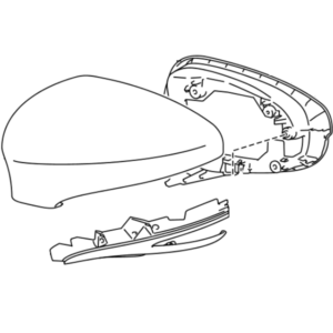 Lexus GS Phase 4 O/S Wing Mirror Cover