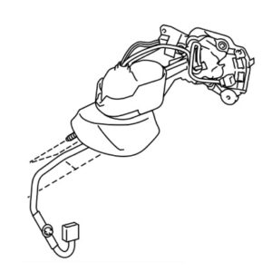 Lexus IS Phase 2 N/S Mirror Motor and Mount