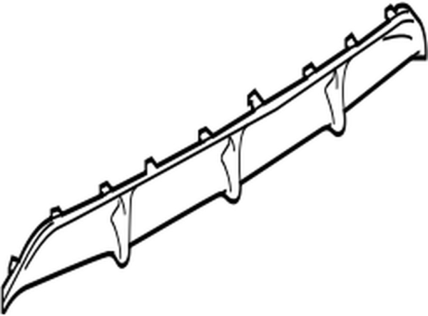Lexus CT F Sport Rear Bumper Lower Diffuser