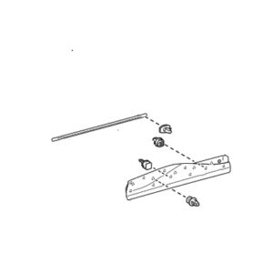 Lexus RZ Phase 1 O/S Rear Door Sill Moulding