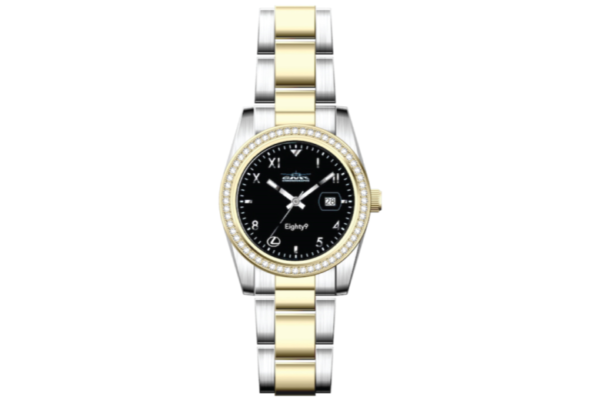 Lexus Bi-Tone Strass Watch by GMT Chronographs